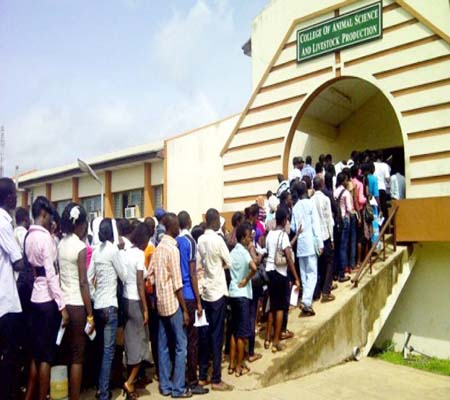 UTME students about to write exam at a centre… What hope of placement for them?