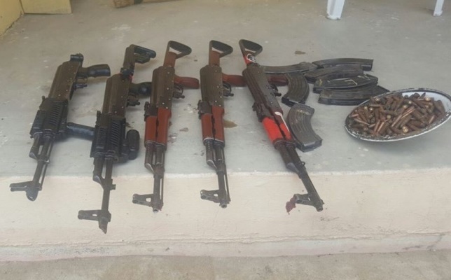 Some of the recovered arms