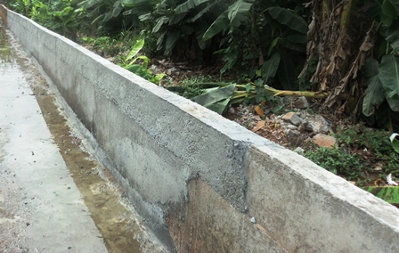 collapsed but repaired portion of Imusin Esure project