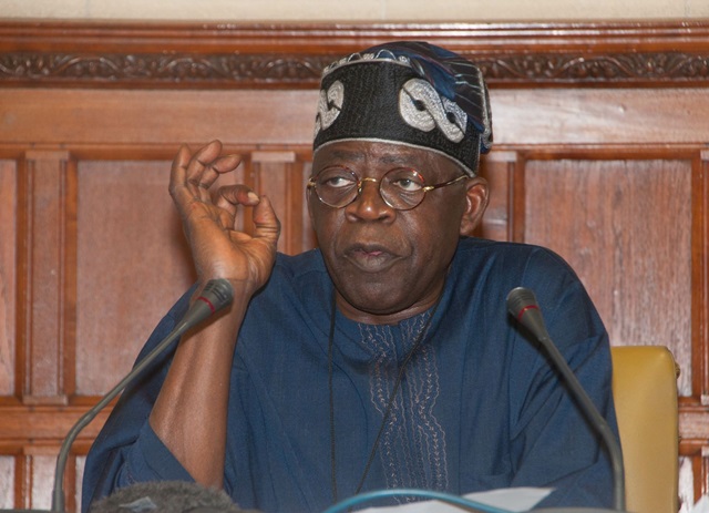 Former Lagos State Governor, Bola Tinubu