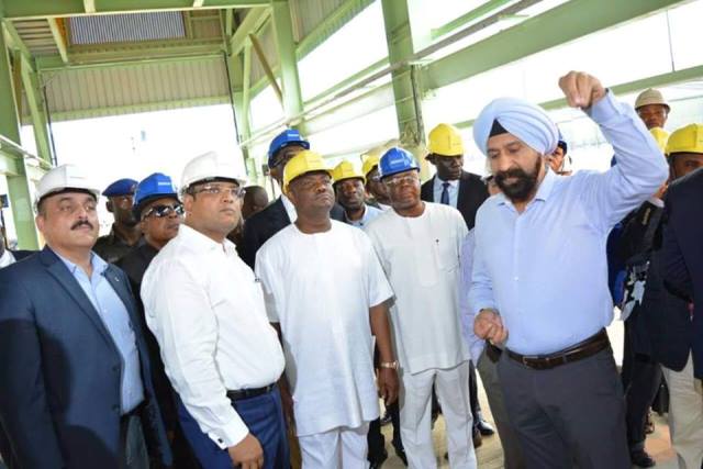 Gov. Nyesom Wike of Rivers State Visited the Indorama Eleme fertilizer plant