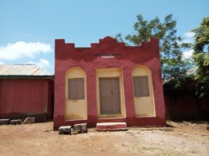 Newly painted palace of the Maiganga chief