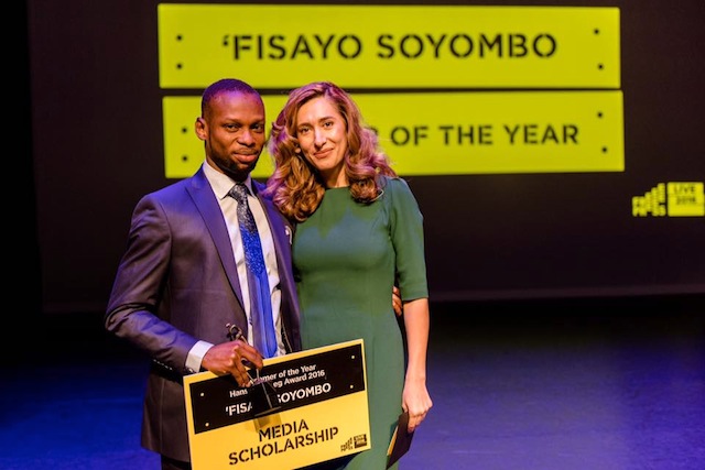 Fisayo Soyombo at the Free Press Award