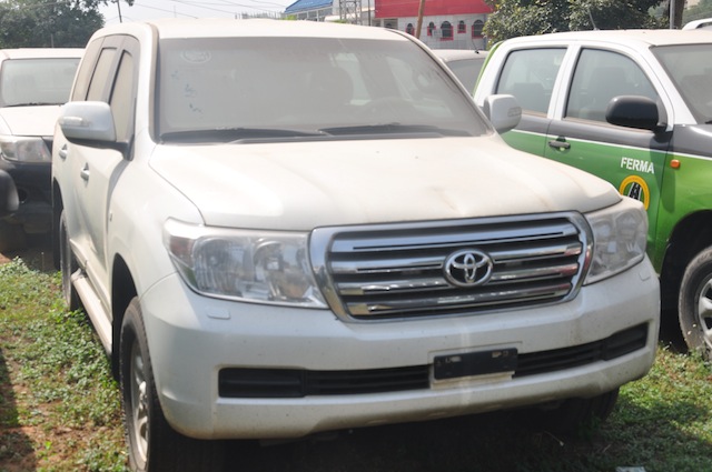 The amoured Land cruiser SUV recovered from Nze Akachukwu