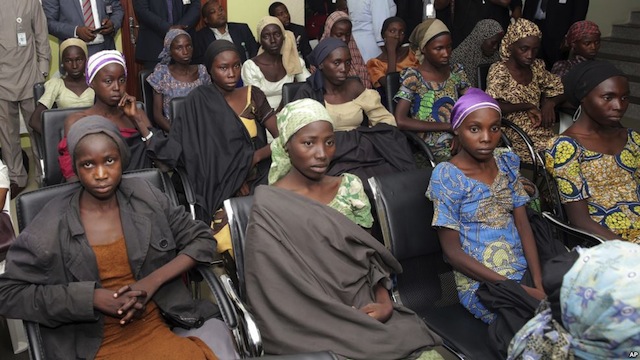 Recently released Chibok girls