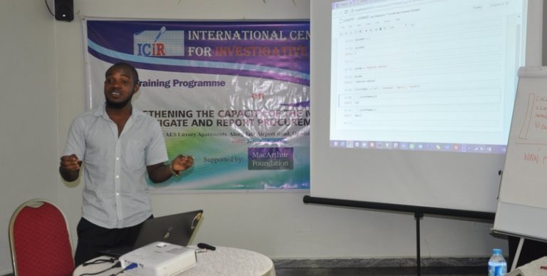 LIVE: Final day of ICIR training for journalists on covering procurement processes