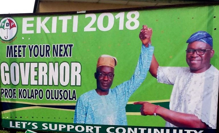 QUESTION: Did Fayose violate the electoral act by openly campaigning for his deputy?