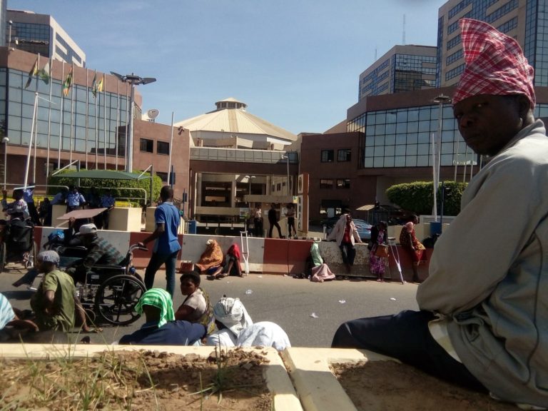 VIDEO: Physically-challenged persons stage physical protest in Abuja