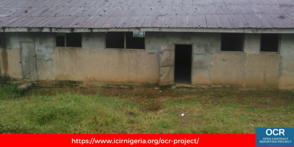Dilapidated classrooms block at Government Primary School, Afikpo, Ebonyi State