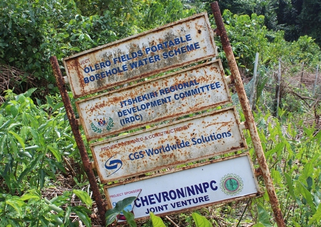Itsekiriland Chevron Abandoned projects