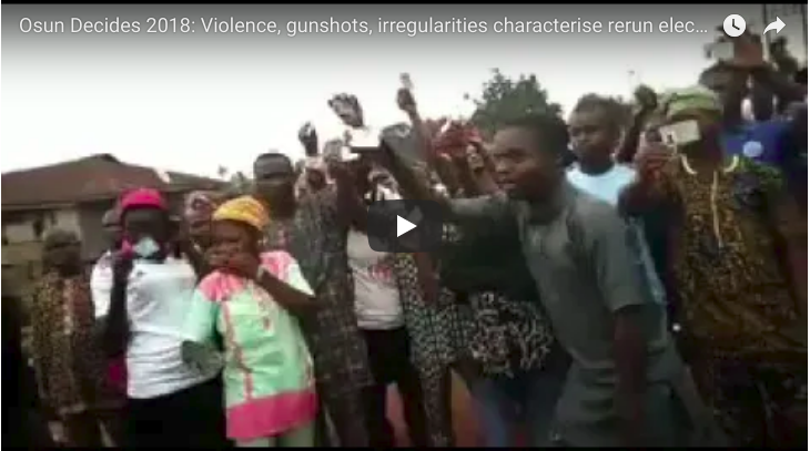 Osun Decides 2018: Violence, gunshots, irregularities characterise rerun election