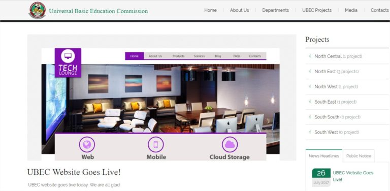 NEGLIGENCE: With two official websites, UBEC still has scanty online presence