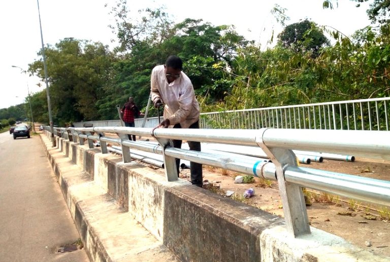 PHOTOS: Renovation begins on Abuja bridges five months after ICIR report