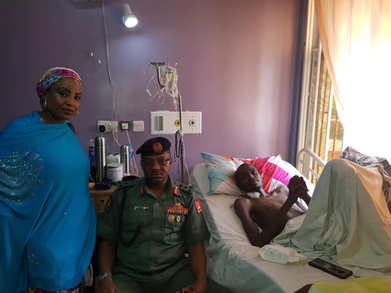 Army says wounded Captain Zakari Sani is getting the best of care