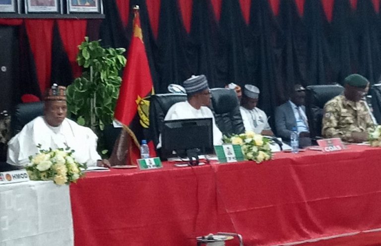 Seven things Buhari said at the 2018 COAS annual conference