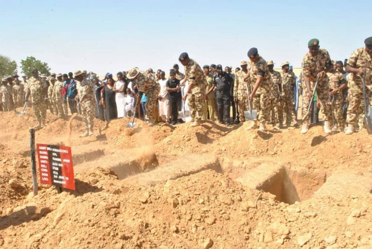 Tears, prayers as army buries soldiers who died in recent Boko Haram attacks