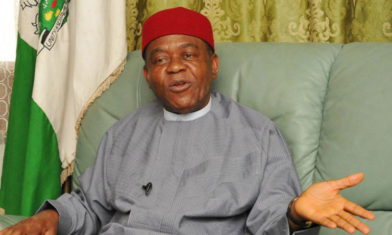EFCC raids Theodore Orji’s son’s house in search of dollars, confiscates vehicles