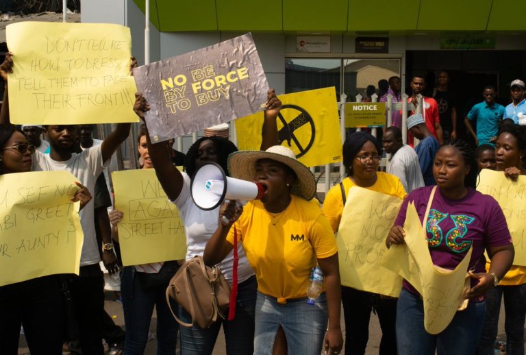 Yaba boys, stop touching us… women protest ‘sexual harassment’ by traders in Lagos