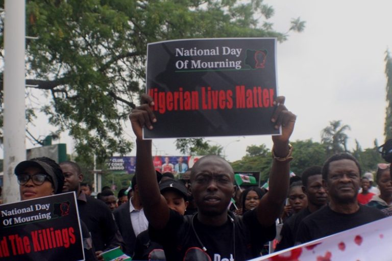 Citizens march in Abuja to mourn victims of violent deaths across Nigeria