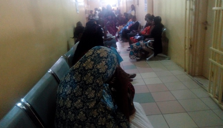 People waiting to see the doctors at the Medical Out-patients Department (MOPD) of the Wuse District Hospital, Abuja. Credit: Abuja