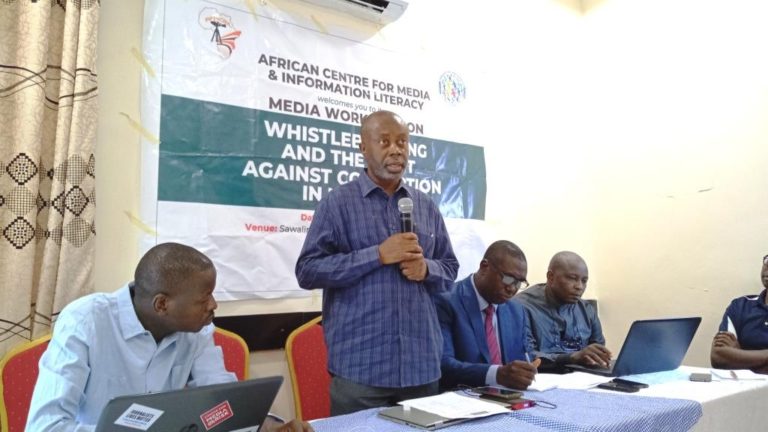 AFRICMIL trains journalists on fighting corruption using Whistle-blowing Policy