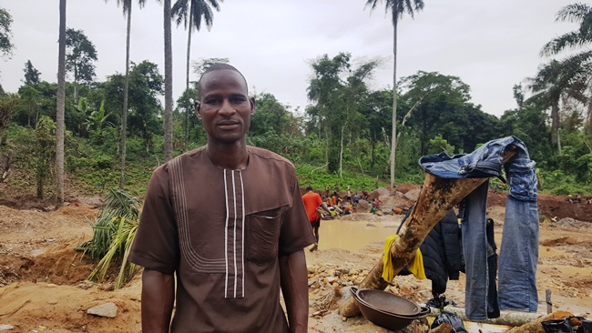 Rabiu Mohammed, a father of four left Daura, Katsina State in 2016 for Osun to take up artisanal gold mining. Photo Credit: Olugbenga Adanikin, The ICIR