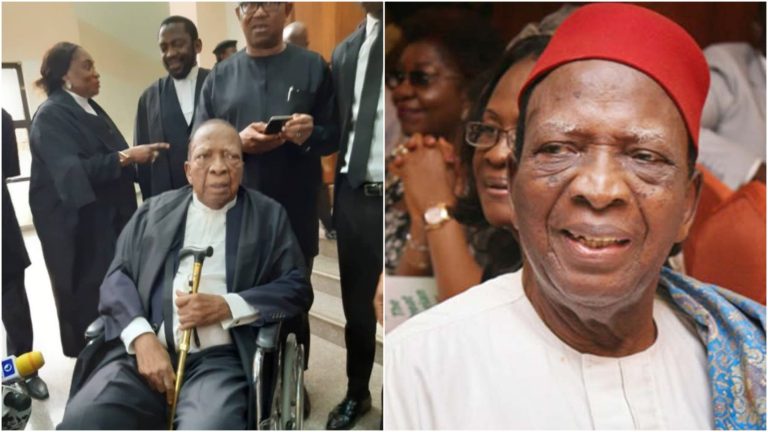 Nwabueze: The Legal titan pursuing victory for Atiku in court, despite ill-health