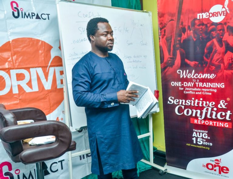 MEDRIVE trains journalists on Sensitive and Conflict Reporting