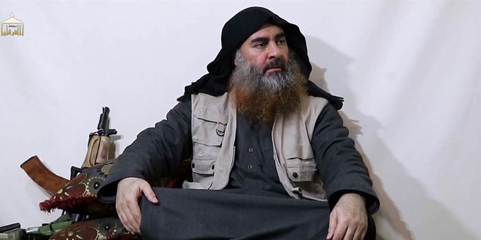 The leader of Islamic State Abu Bakr al-Baghdad.