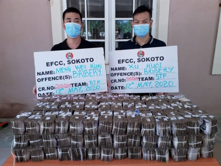 Chinese company offers bribe of N100 million to EFCC