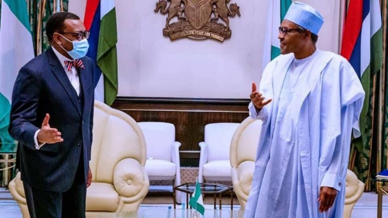Buhari throws weight behind Akinwunmi Adesina’s re-election bid as AfDB president