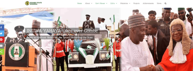 Website of Gombe state government contains inaccurate, outdated information