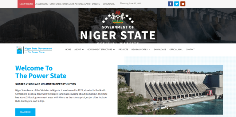 Niger State gov spends N41m to reactivate website and this is what it looks like