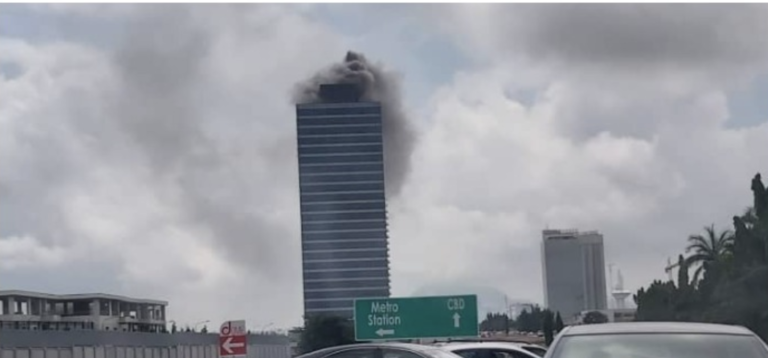 Fire outbreak at $1b World Trade Centre building in Abuja