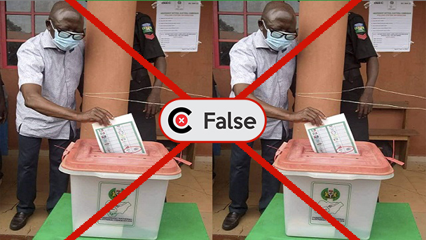 Edo Election: FALSE image circulates online that Oshiomhole voted for PDP