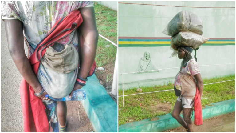 Mentally-challenged woman delivers baby by roadside in Lagos