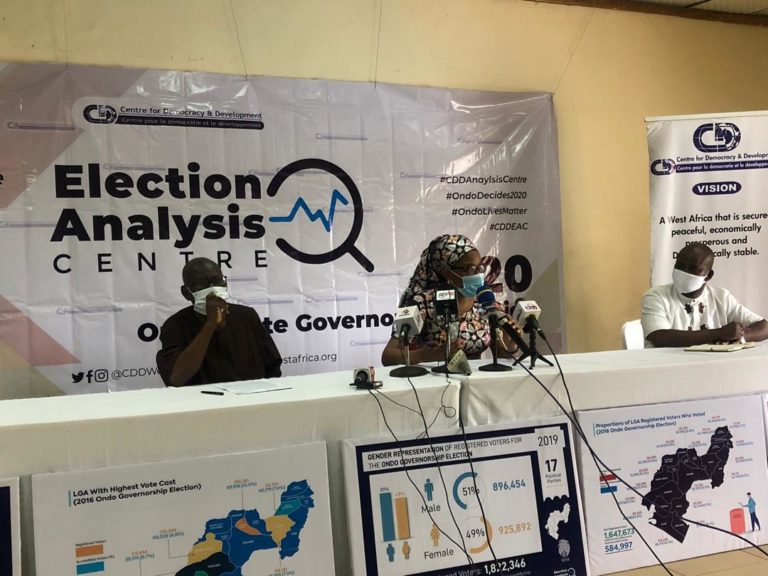 Ondo election: CDD urges INEC to ensure timely collation of results