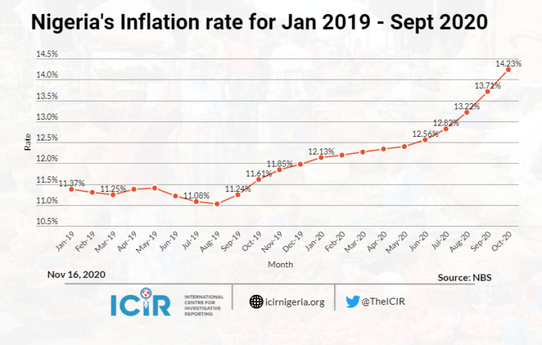 Inflation hits new record of 14.23 percent in October, highest in 32 months