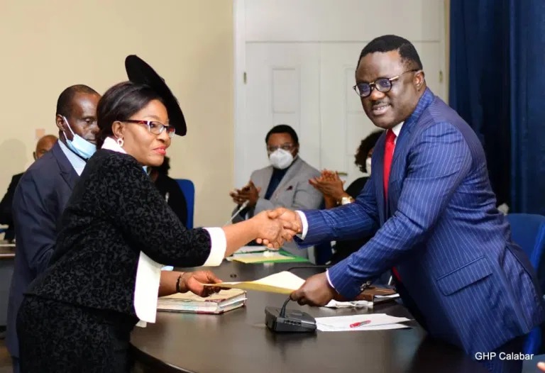 Ikpeme sworn in as Cross River CJ after months of protests by CSOs