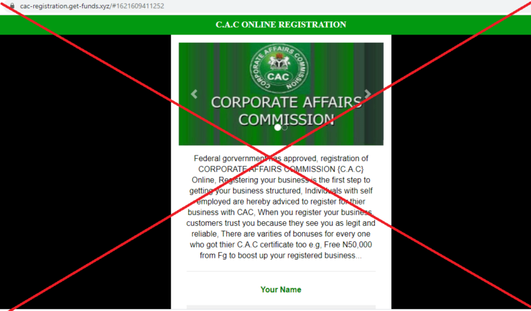 WhatsApp post in circulation makes false claim on free CAC registration, benefits