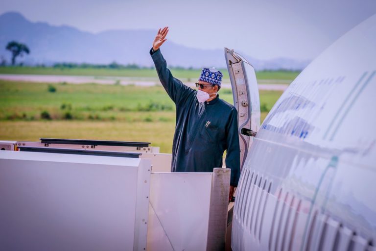 Claim that Buhari travelled to France for postponed summit is FALSE