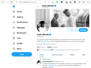 Laolu Akande account
