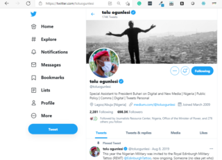Tolu Ogunlesi account
