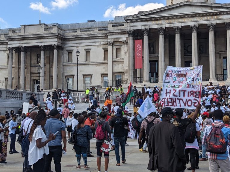 Nigerians stage #June 12 protest in London