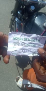 Lagos Island East motorcycle ticket