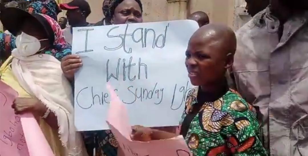 Protest in Ibadan over Sunday Igboho's arrest
