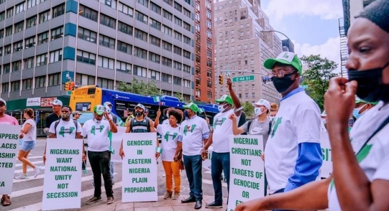 We will not be intimidated by sponsored counter-demonstrators in New York -NINAS