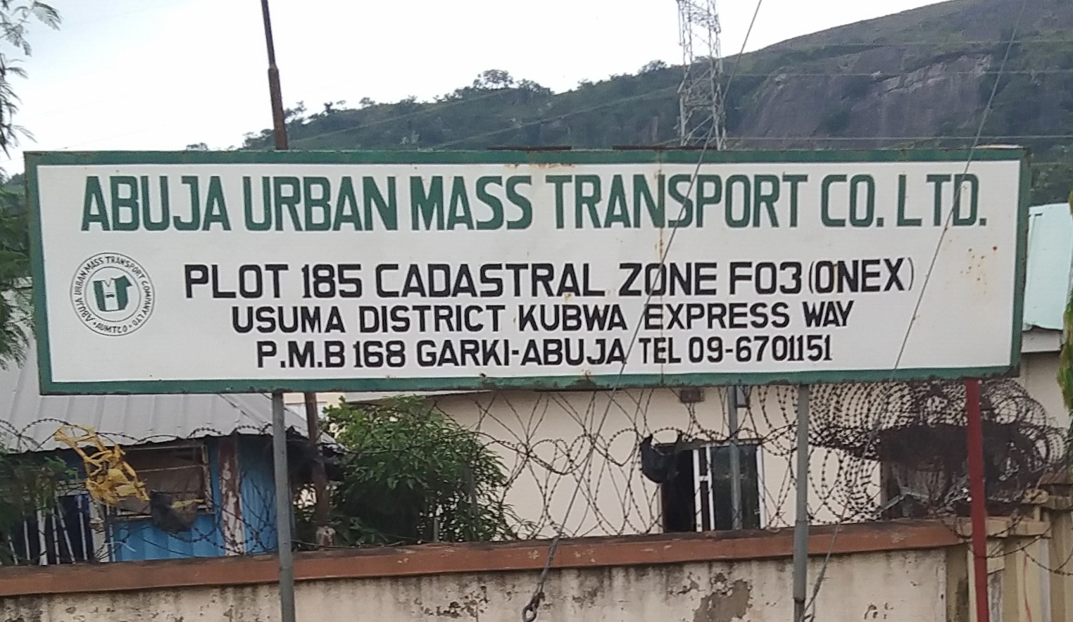 Head office of the Abuja Urban Mass Transport Company Limited