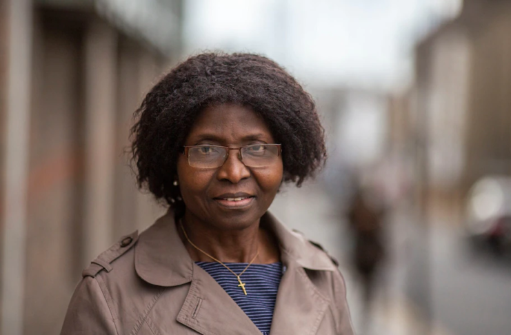 Mary Onuoha, 61, claims she was 'persecuted' for her religion after being ordered to remove her small gold cross - CREDIT: Heathcliff O'Malley