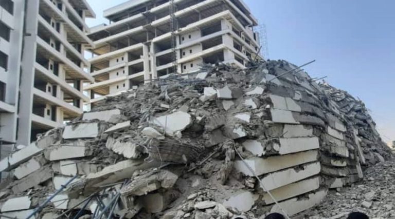 Five-storey building collapses in Lagos